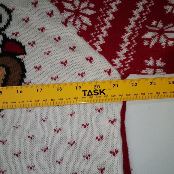 Happy Holidays Ladies Size large Straight Loose Fit Christmas Sweater - Picture 8 of 11